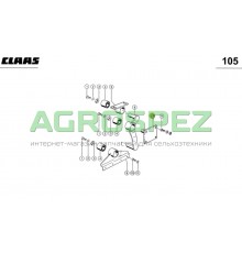 6626261 Стойка опорная подвески скатной доски Claas